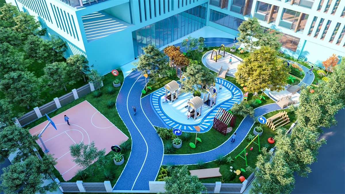 幼儿园儿童运动游戏区方案效果图